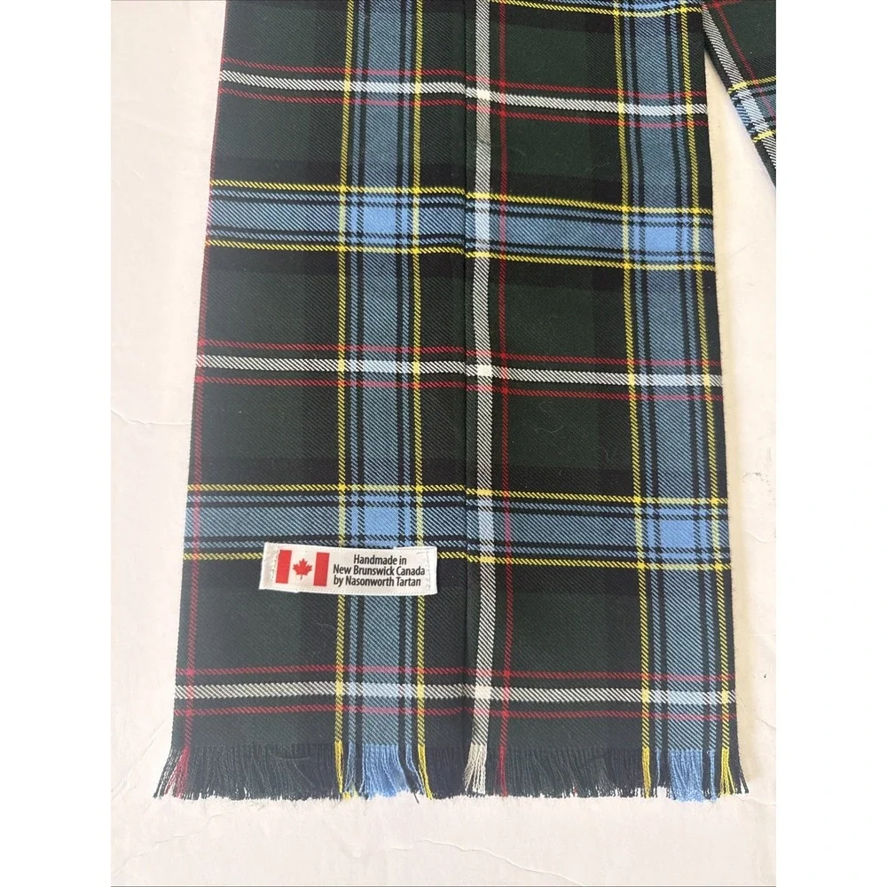 Nasonworth Tartan Handmade Scarf Blue Plaid New Brunswick Labrador 58